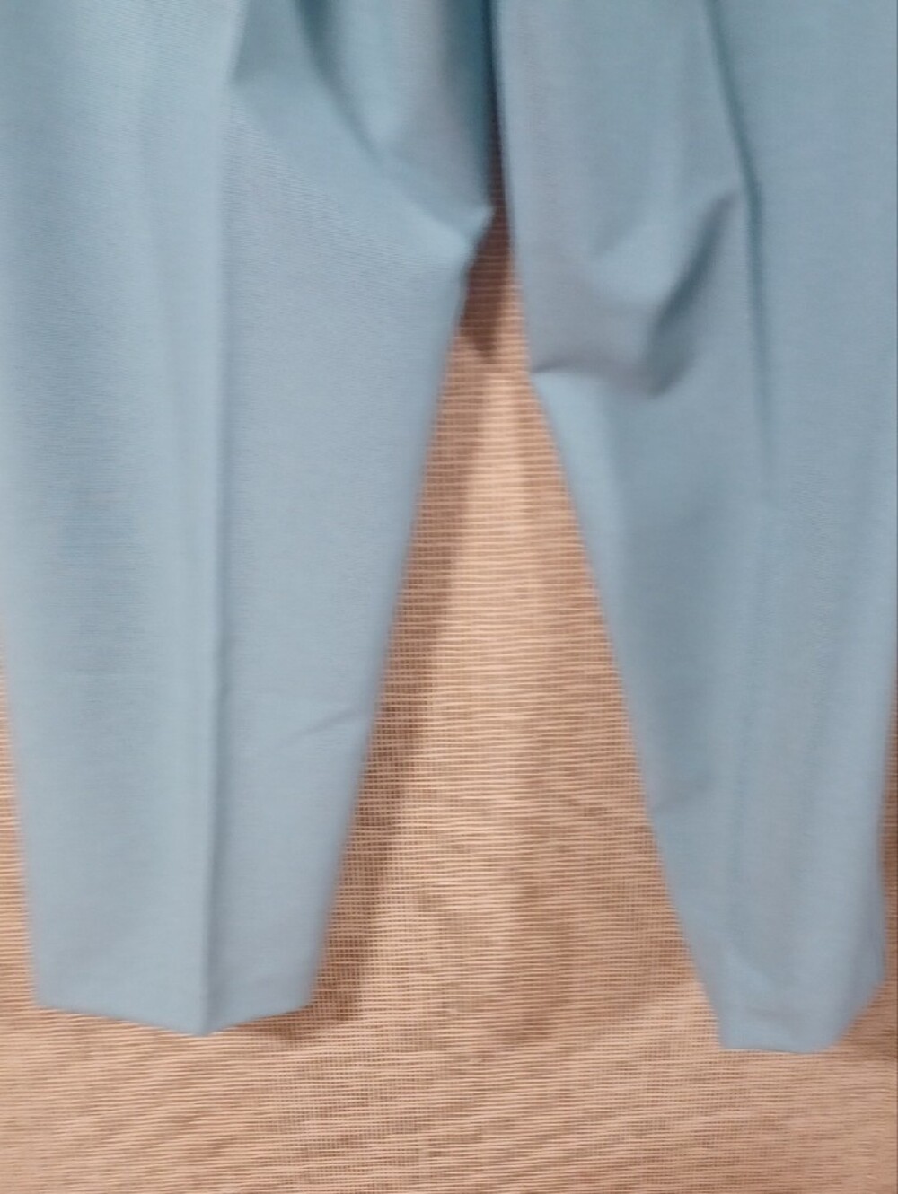 Women's Two-Piece Short Sleeve Jacket & Straight Leg Pants in Light Teal - Picture 7 of 10
